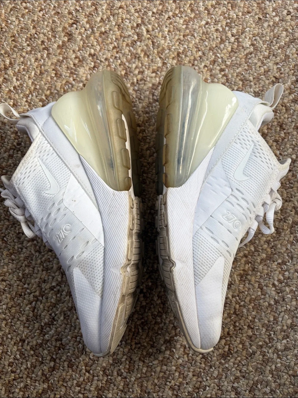 Nike White Air Max 270 Sneakers